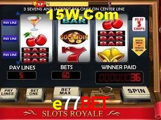 Jogos de Slot e77bet